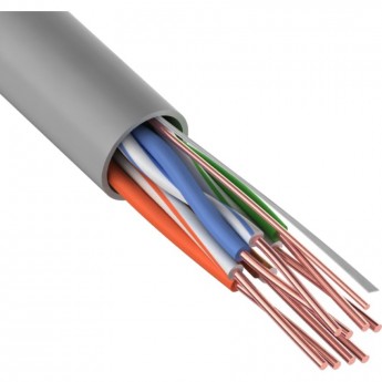 Кабель витая пара REXANT U/UTP, CAT 5e, ZH нг(А)-HF, 4PR, 24AWG, INDOOR, SOLID, серый, 305 м Кабель витая пара REXANT U/UTP, CAT 5e, ZH нг(А)-HF, 4PR, 24AWG, INDOOR, SOLID, серый, 305 м