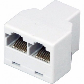 Компьютерный двойник REXANT RJ-45 (гнездо - 2 гнезда) Компьютерный двойник REXANT RJ-45 (гнездо - 2 гнезда)