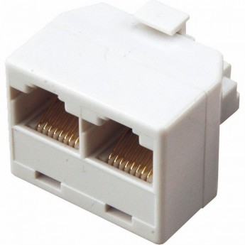 Компьютерный двойник REXANT RJ-45 (штекер - 2 гнезда) Компьютерный двойник REXANT RJ-45 (штекер - 2 гнезда)