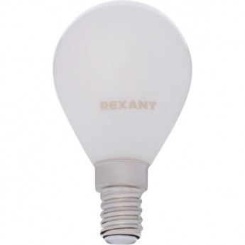 Лампа филаментная REXANT GL45 9.5 Вт 4000K E14 матовая колба Лампа филаментная REXANT GL45 9.5 Вт 4000K E14 матовая колба