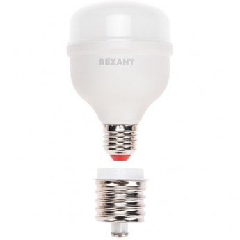 Лампа светодиодная REXANT COMPACT 30Вт E27 с переходником на E40 Лампа светодиодная REXANT COMPACT 30Вт E27 с переходником на E40