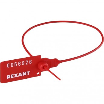 Пломба пластиковая REXANT номерная 320 мм красная Пломба пластиковая REXANT номерная 320 мм красная