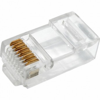 Разъем сетевой LAN REXANT на кабель штекер 8Р8С (Rj-45) под обжим, 2шт. Разъем сетевой LAN REXANT на кабель штекер 8Р8С (Rj-45) под обжим, 2шт.
