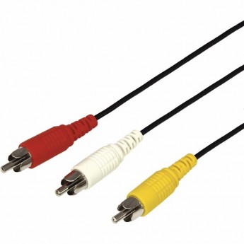 Шнур REXANT 3 RCA - 3 RCA 3 м черный, 10 шт. Шнур REXANT 3 RCA - 3 RCA 3 м черный, 10 шт.